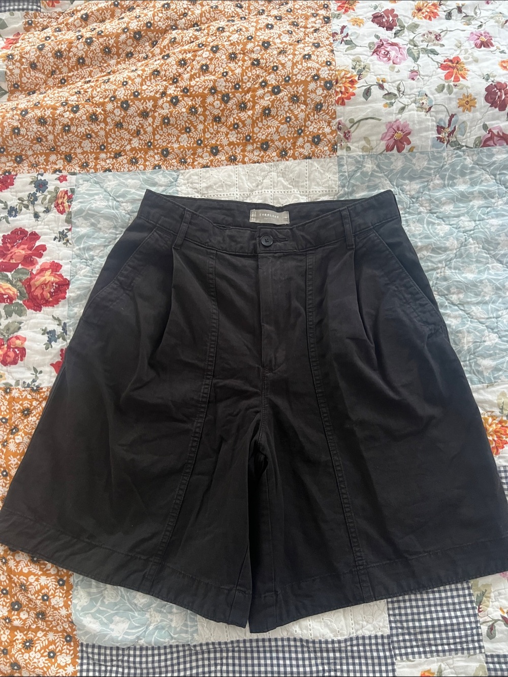 Black Pleated women’s Shorts by Everlane - Picture 1 of 3